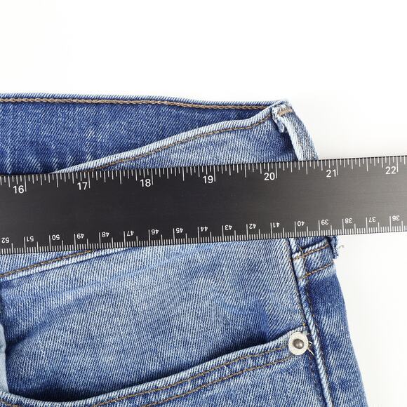 Express Womens Plus 18R Skinny Mid-Rise Medium Wash Denim Blue Jeans - Picture 3 of 12